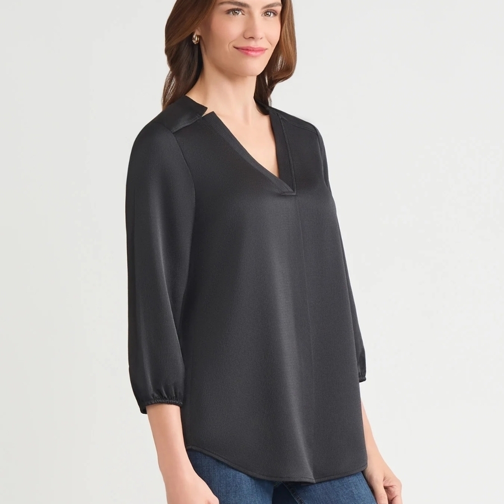 Jones NY Kelly Blouse, Hammered SatinSize XL